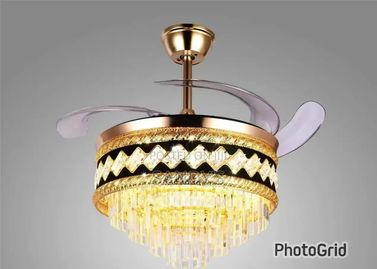 Chandelier Light With Fan Bluetooth Speaker