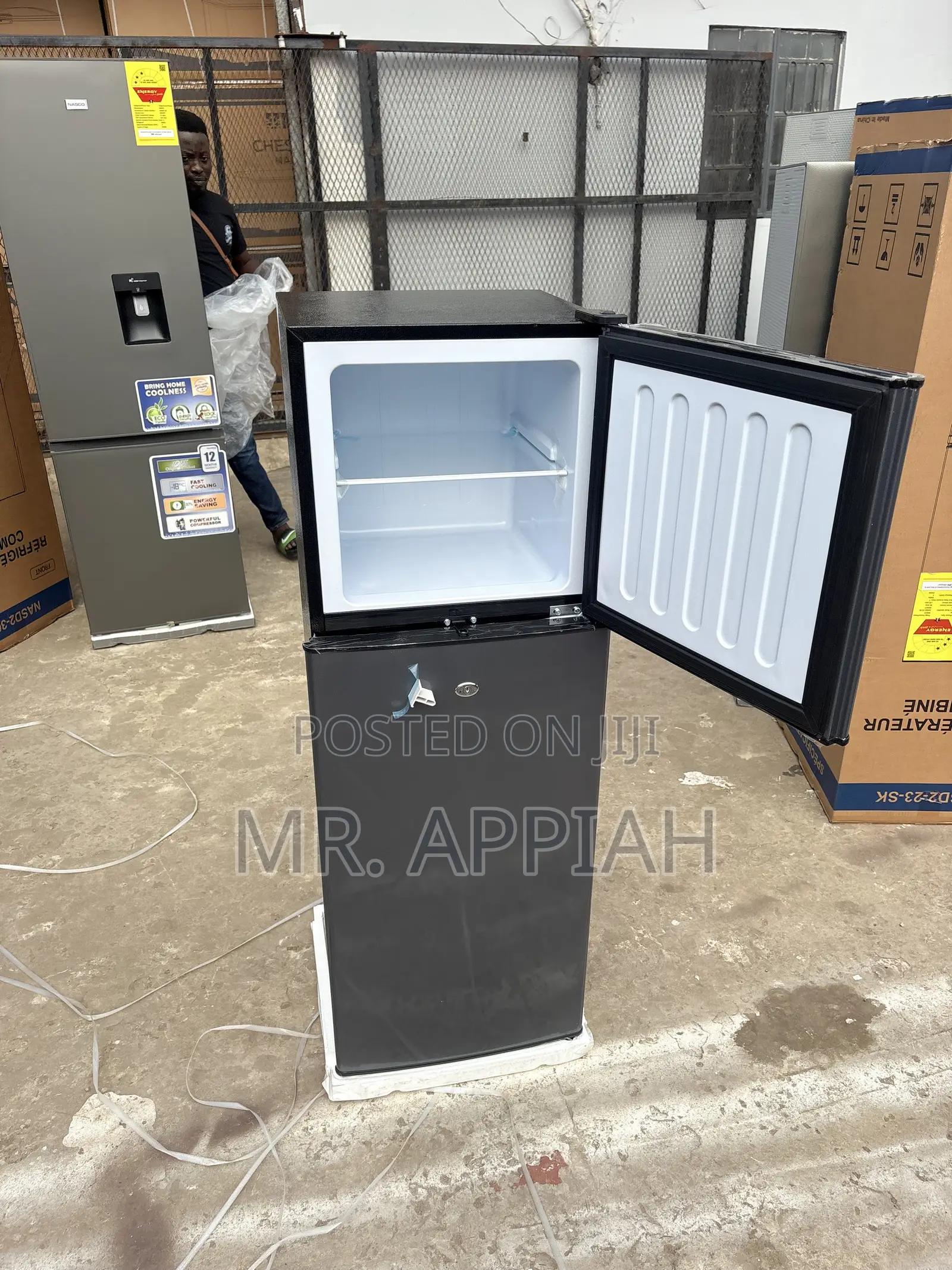 Check Out Affordable Nasco 158L 2 Door Fridge(Nasf2-18fl)dark Gray