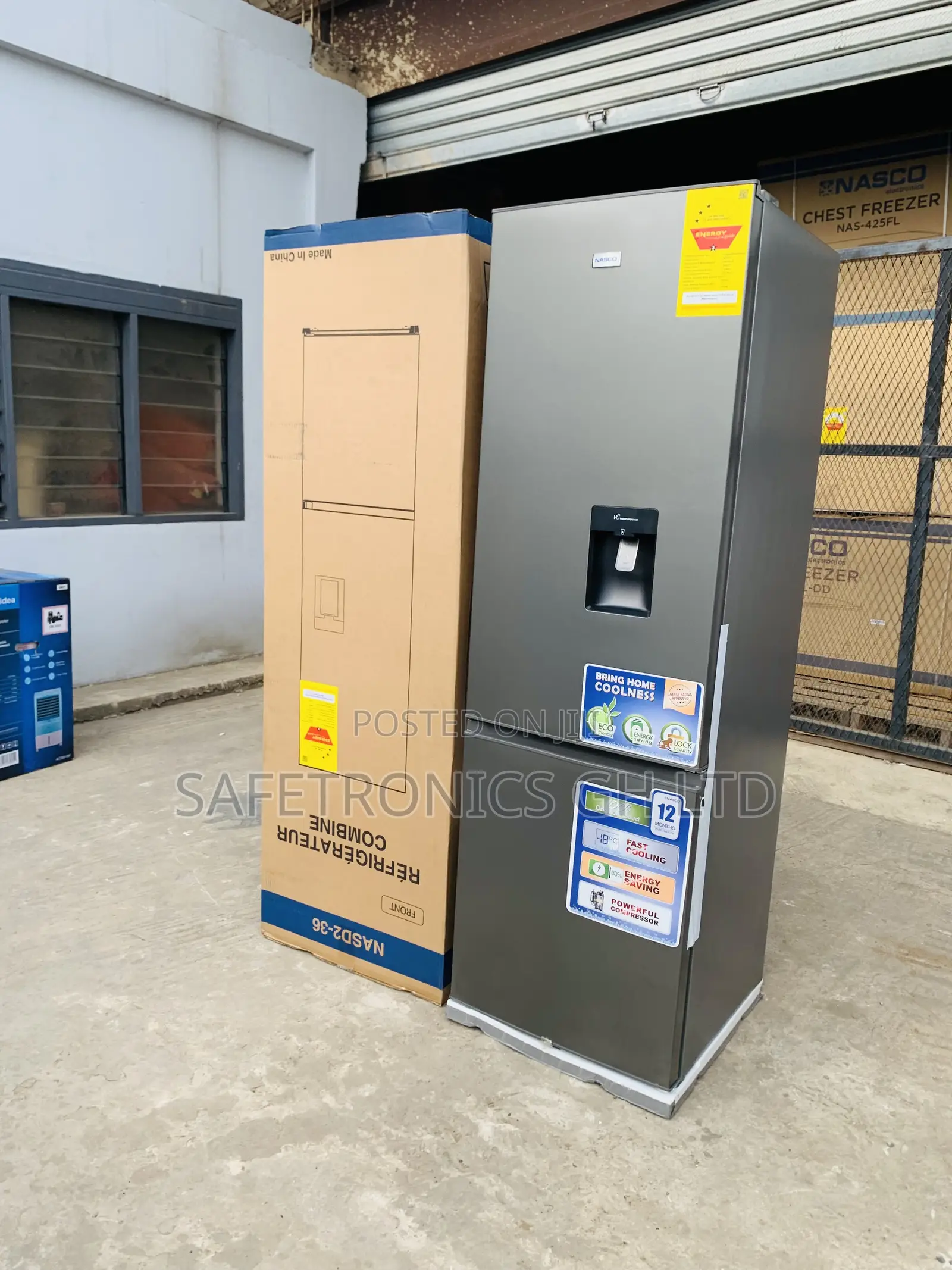Just Purchase Dispenser NASCO 268LTR Bottom Freezer Fridge (NASD2-36)