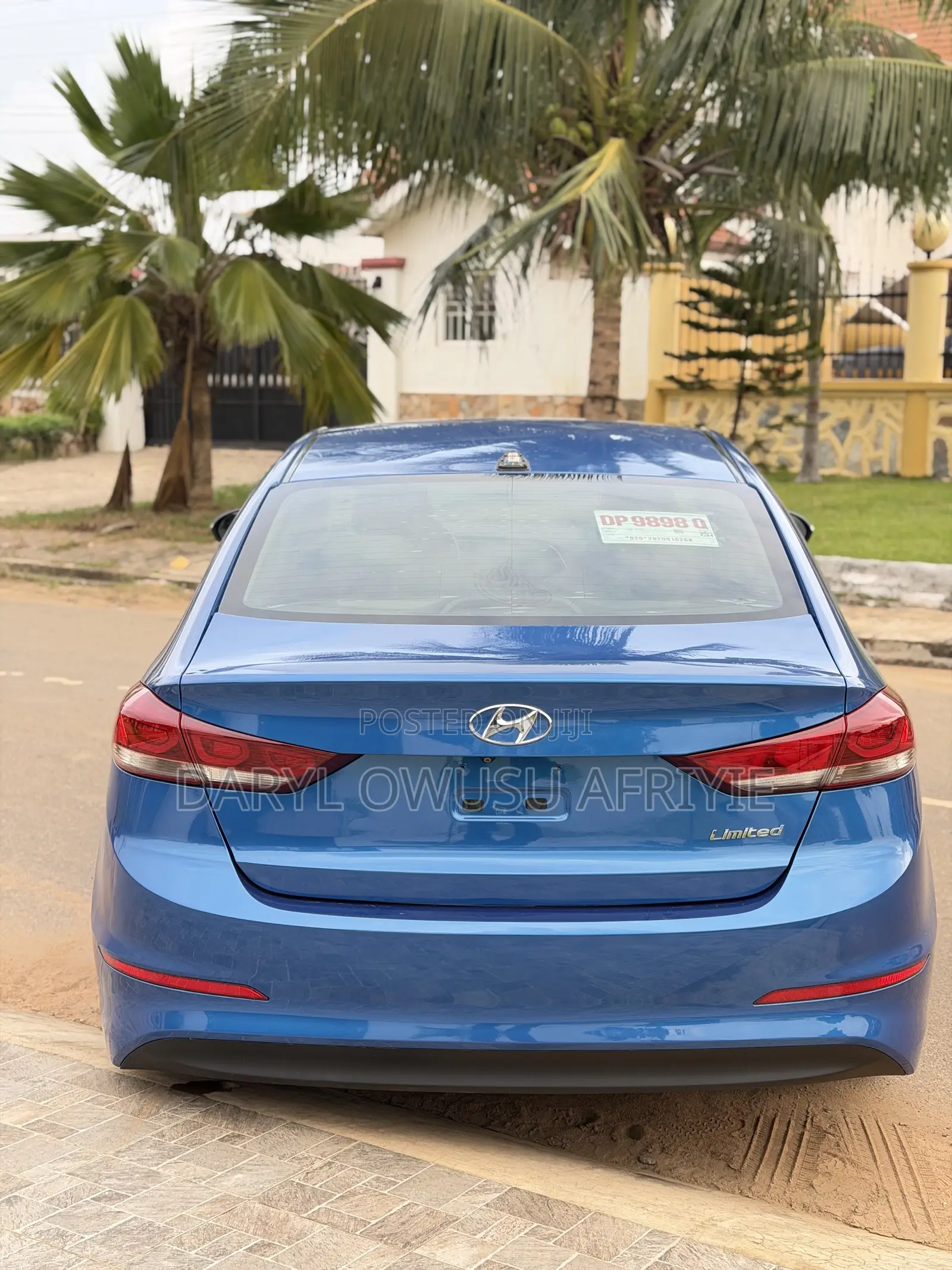 Hyundai Elantra Limited 2018 Blue