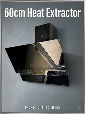 Turkish 60cm Glass Heat Extractor. Touch and Remote Control. No Hole