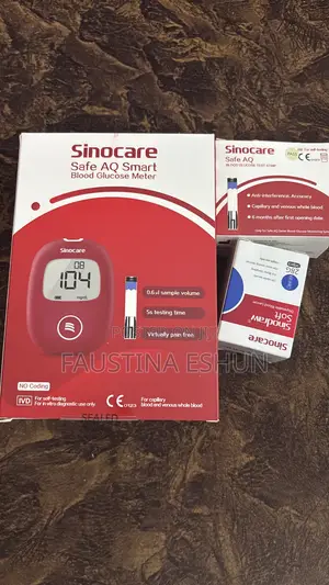Sinocare Aq Smart Glucometer +50 Strips and Lancets