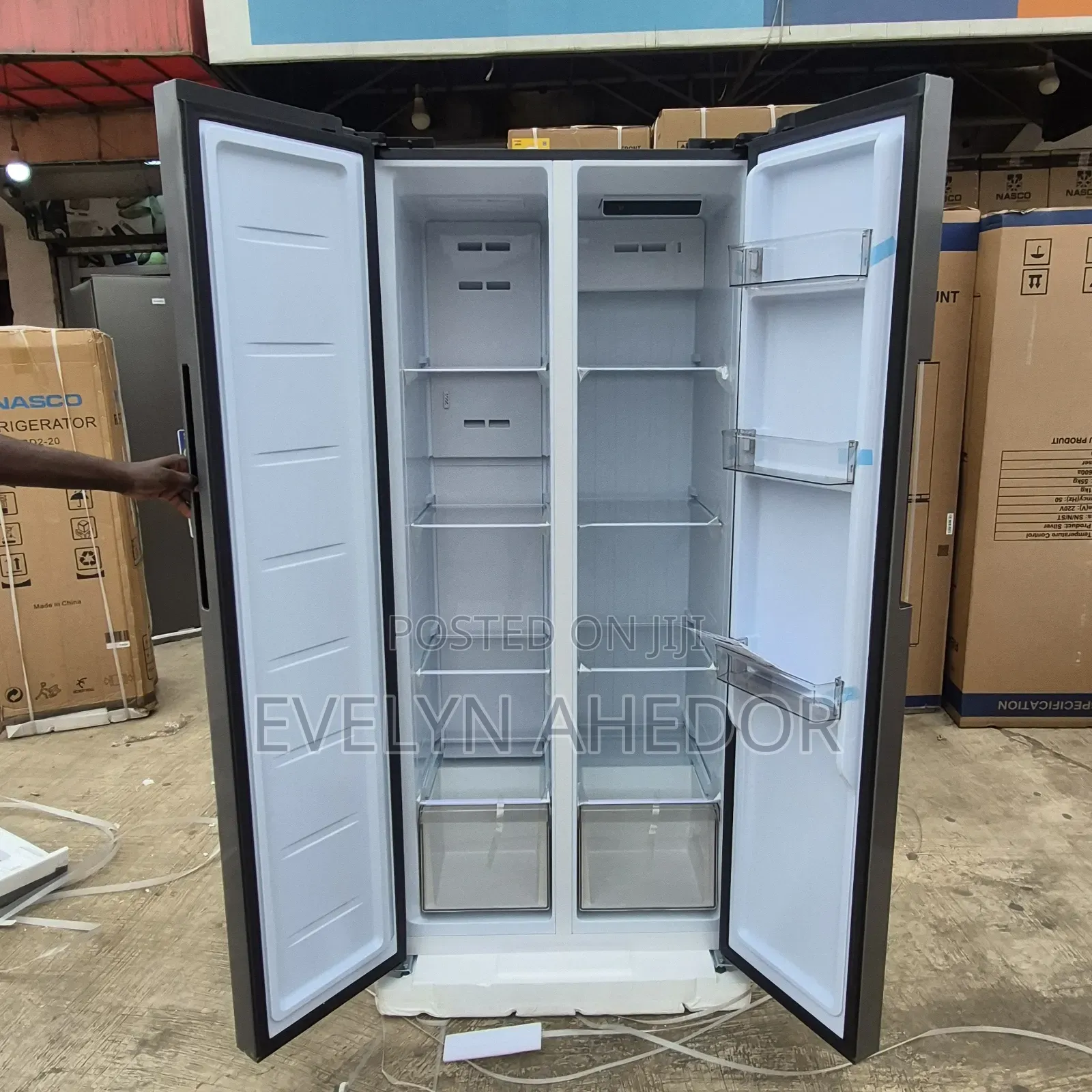 Nasco New Model Side by Side Fridge 400L Brand New for Sale