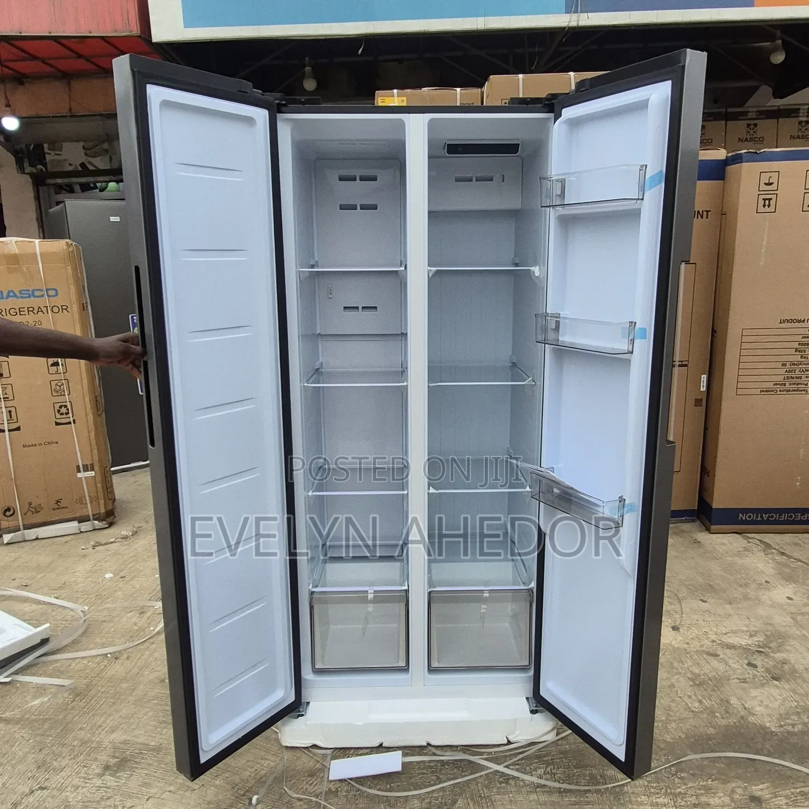 Nasco New Model Side by Side Fridge 400L Brand New for Sale