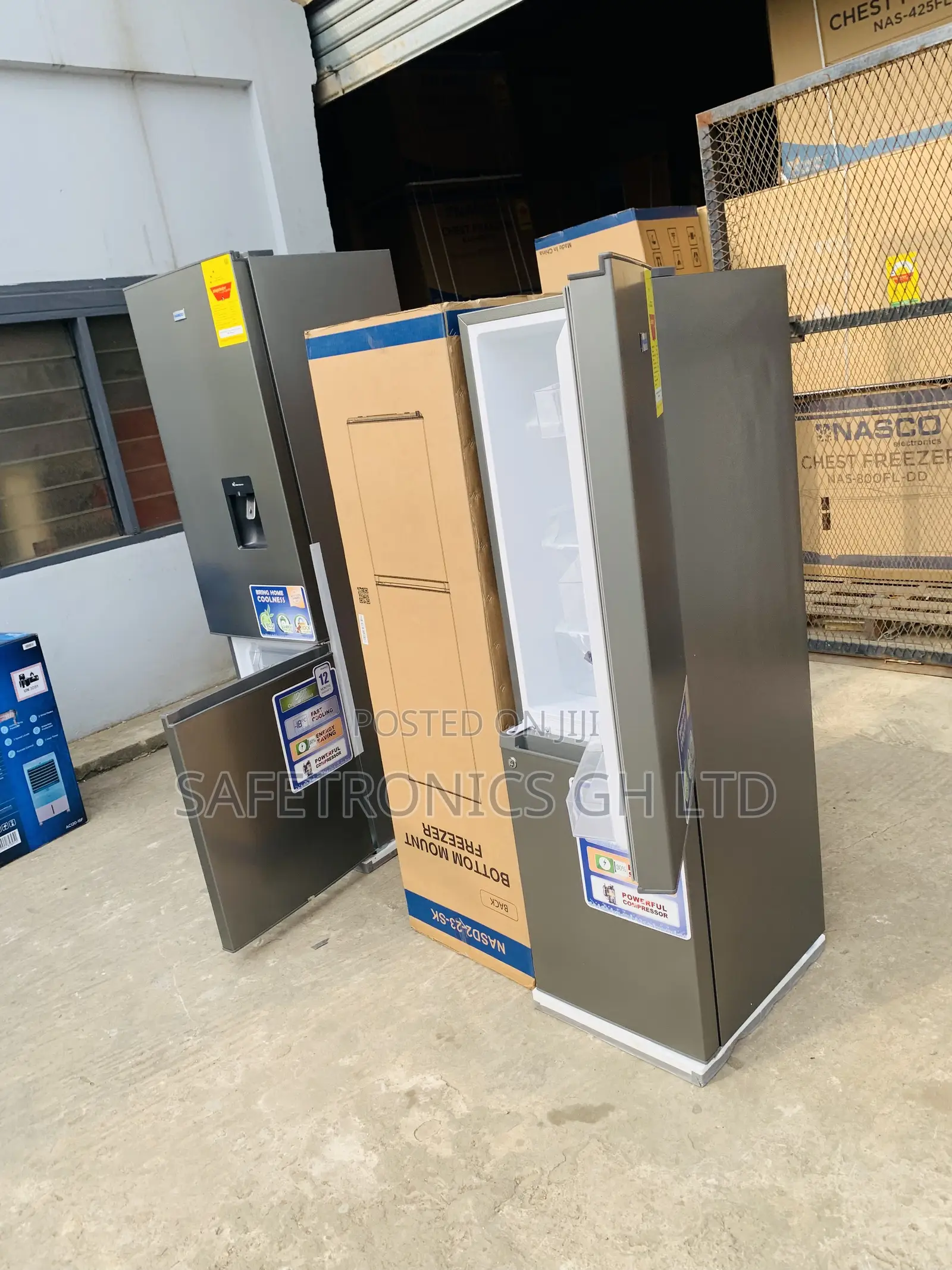 Secure Nasco NASD2-23-SK 170L Double Door Bottom Freezer