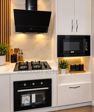 Turkish 60cm Burner Glass Set. Oven, Hob, Extractor and Microwave