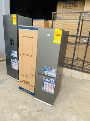 Top Class Grey Nasco NASD2-23-SK 170L Double Door Bottom Freezer