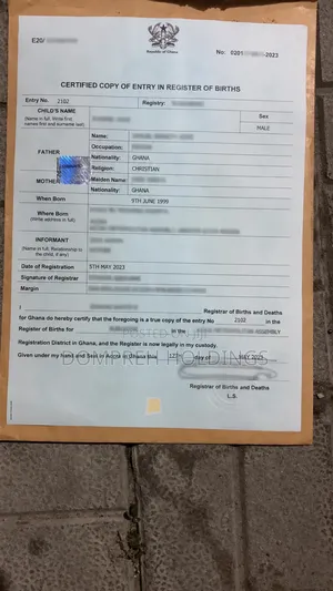 Birth Certificate Application Renewals