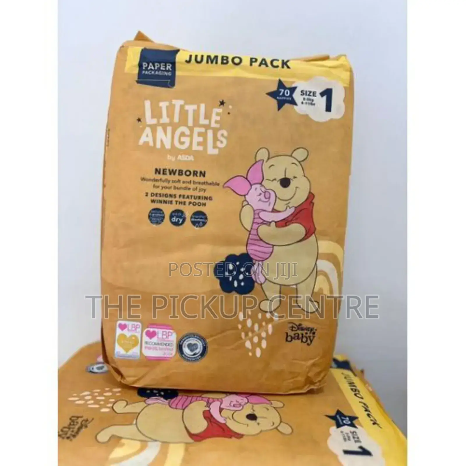 Little Angels Diapers 70 Pieces Newborn Baby Diapers Size 1