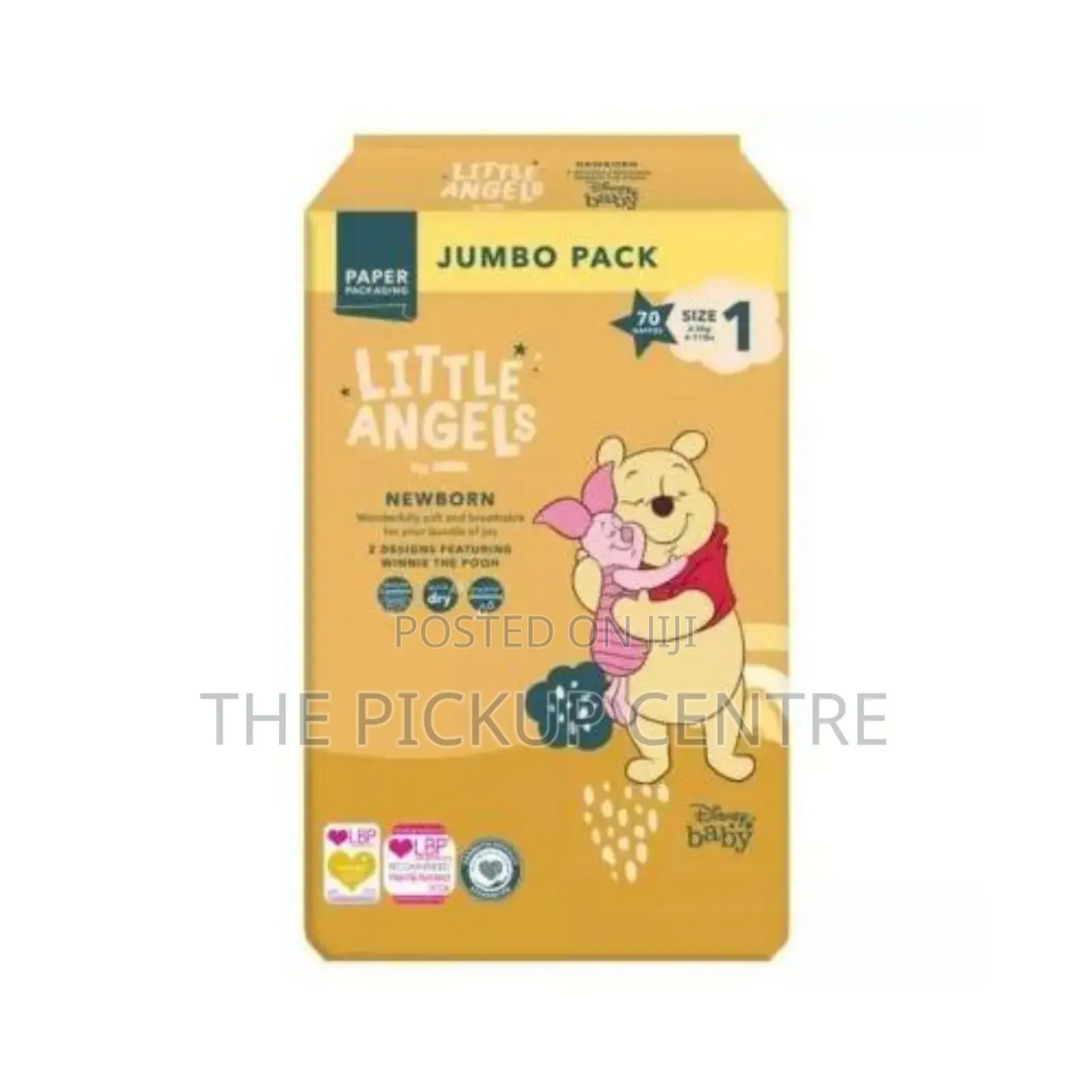 Little Angels Diapers 70 Pieces Newborn Baby Diapers Size 1