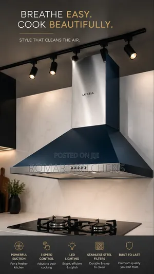 Quality Turkish 60cm Chimney Range Hood. Heat Extractor. No Hole
