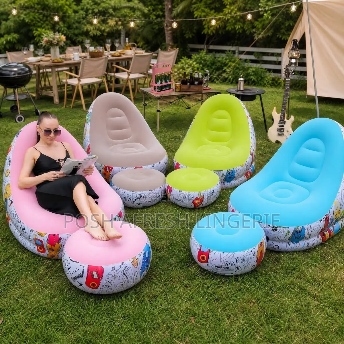2 in 1 Inflatable Sofa Chair