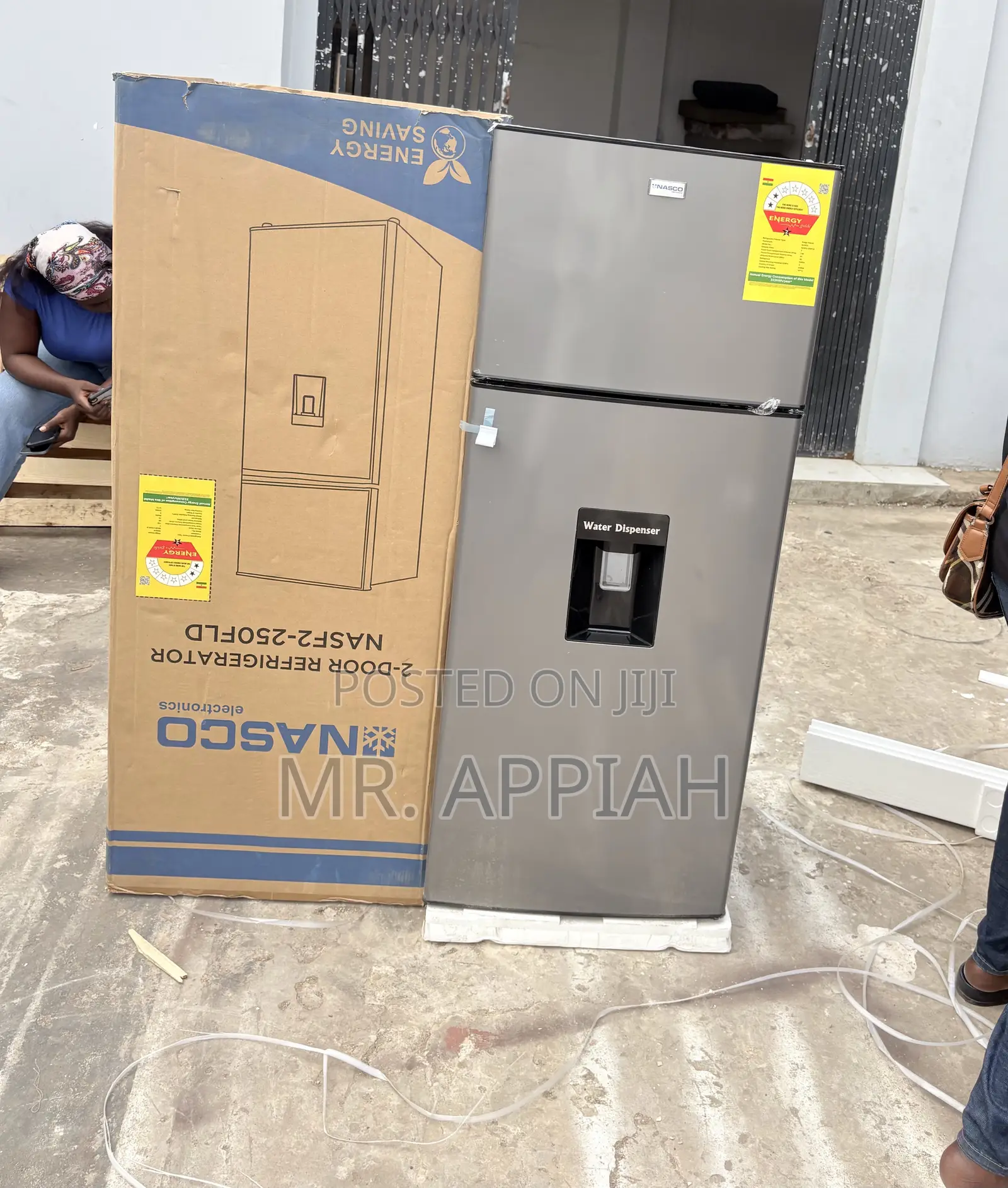 Original Nasco Nasf2-250fld Double Door Refrigerator(210Liters).