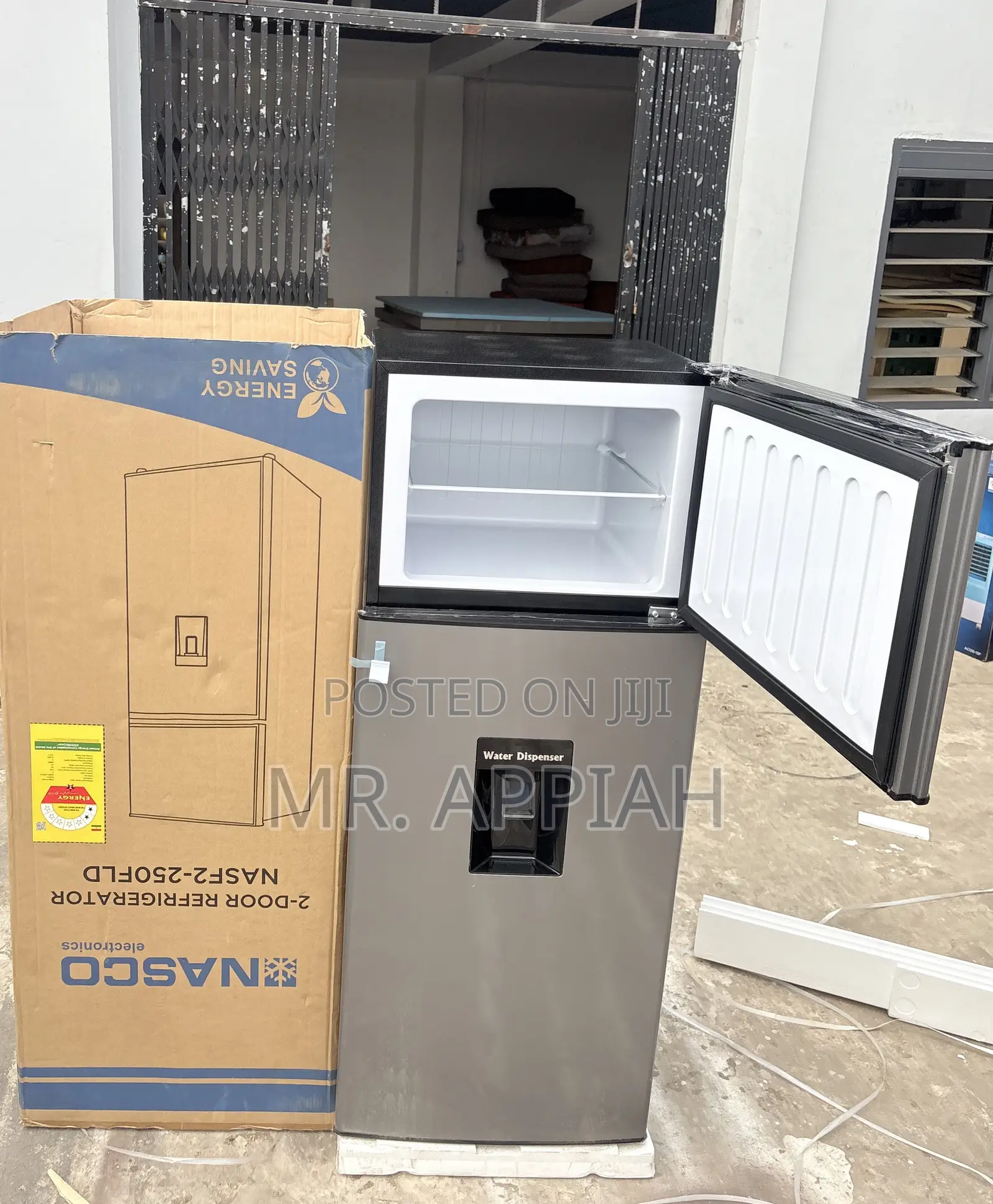 Classic Design Nasco Nasf2-250fld 2 Door Refrigerator(Gray).