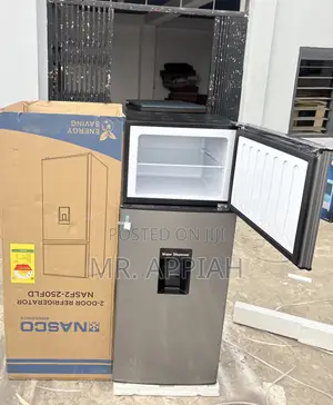 Classic Design Nasco Nasf2-250fld 2 Door Refrigerator(Gray).