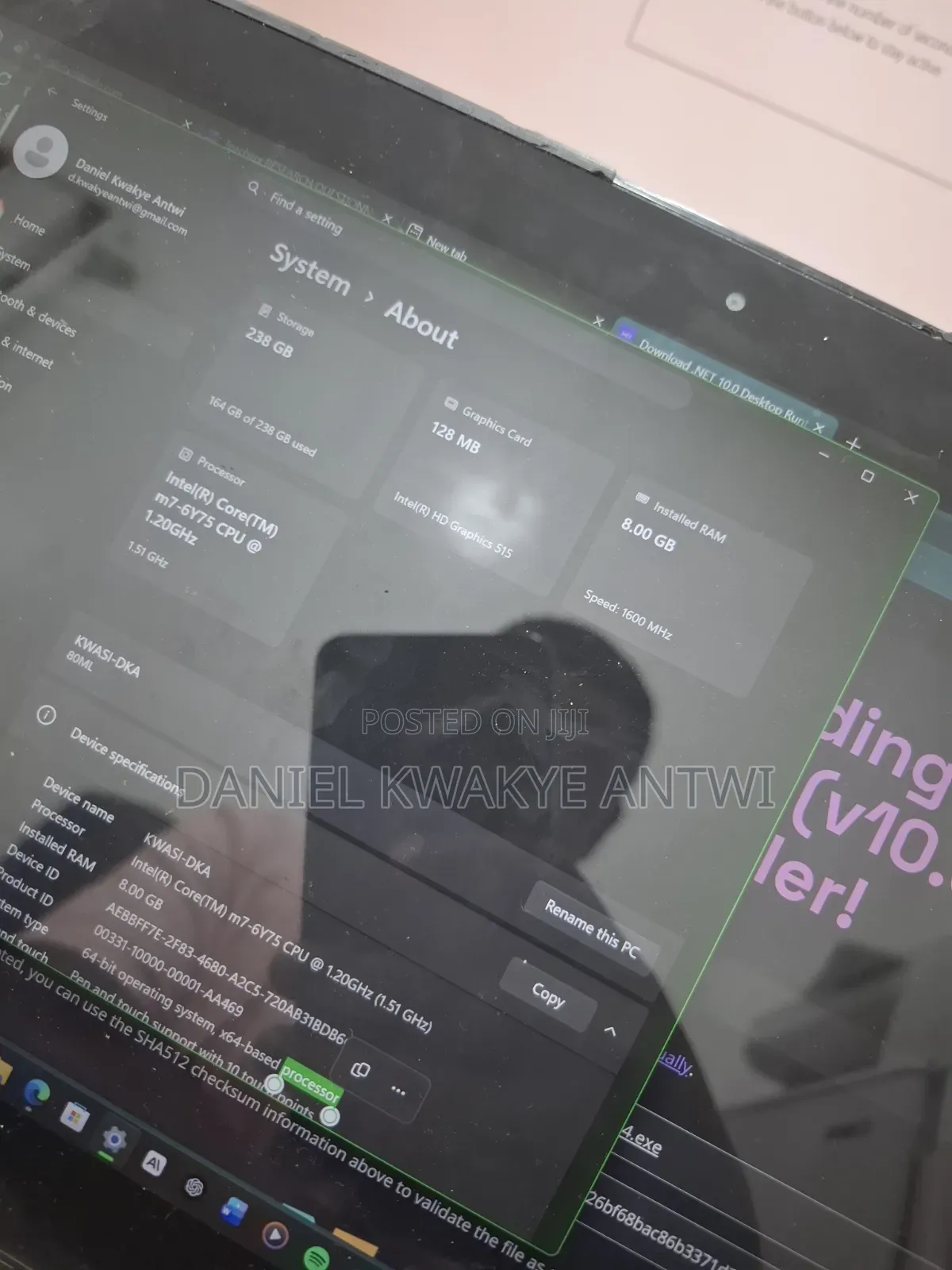 Laptop Lenovo Yoga 910 8GB Intel Core i7 SSD 256GB