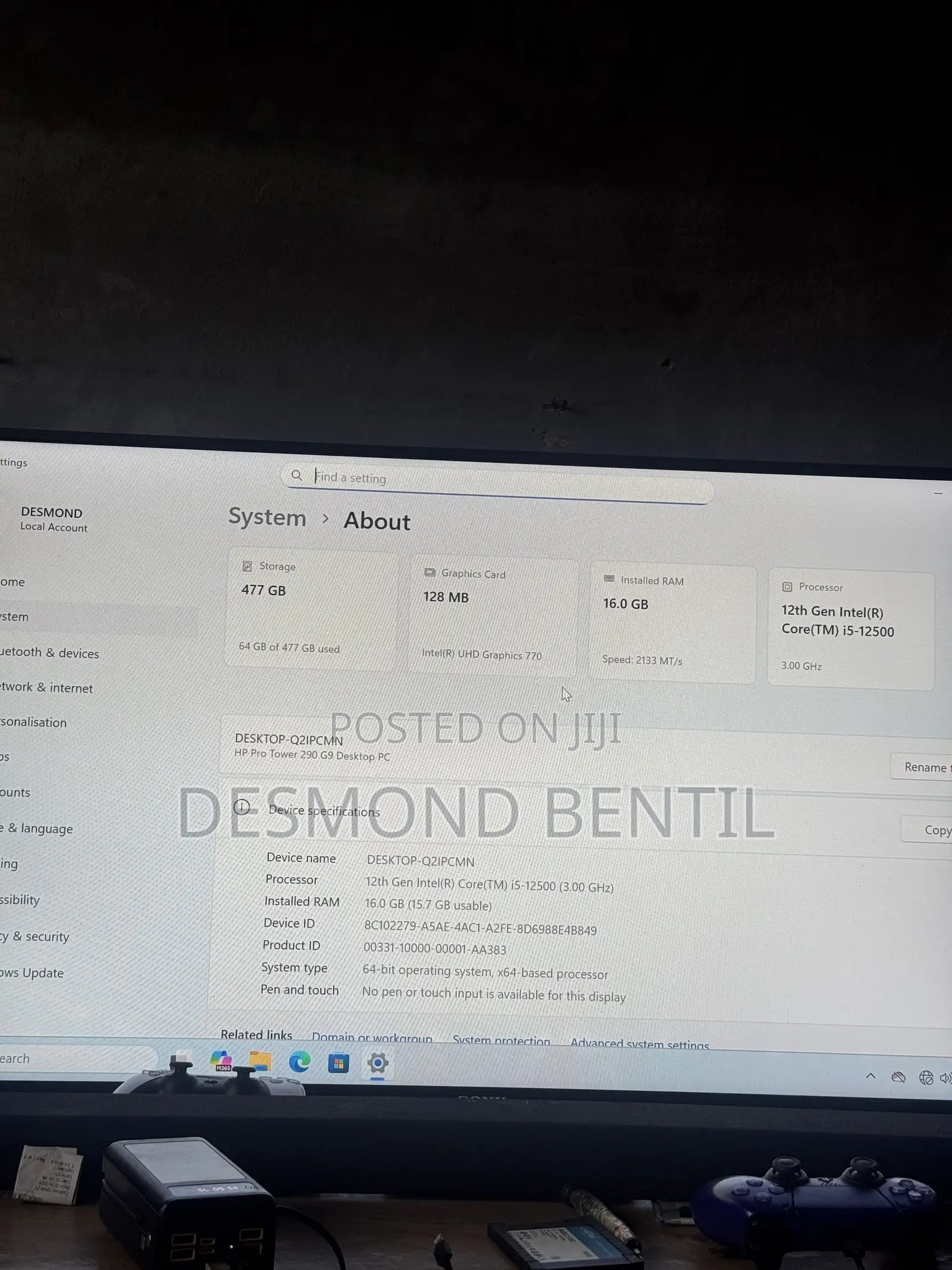 Desktop Computer HP 290 G9 8GB Intel Core i5 SSD 512GB