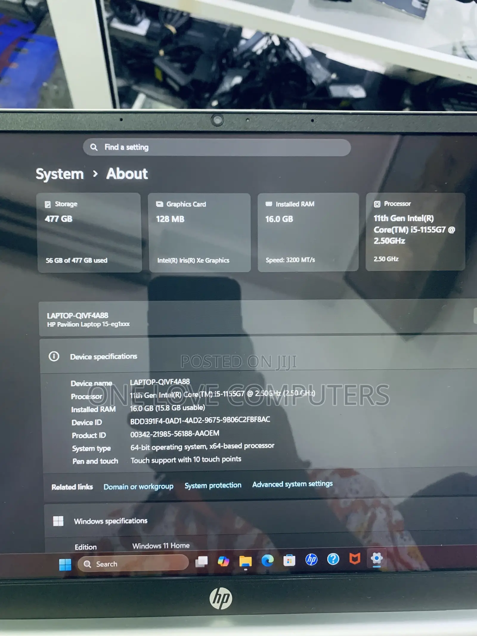 Laptop HP Pavilion 15 16GB Intel Core i5 SSD 512GB