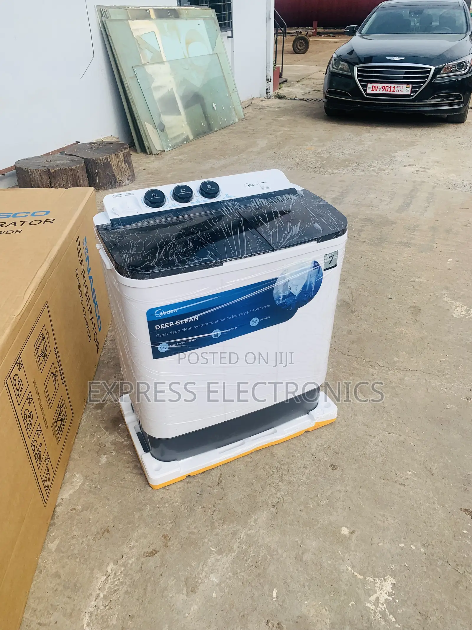 7kg Topload Twintub Semi Automatic Midea White