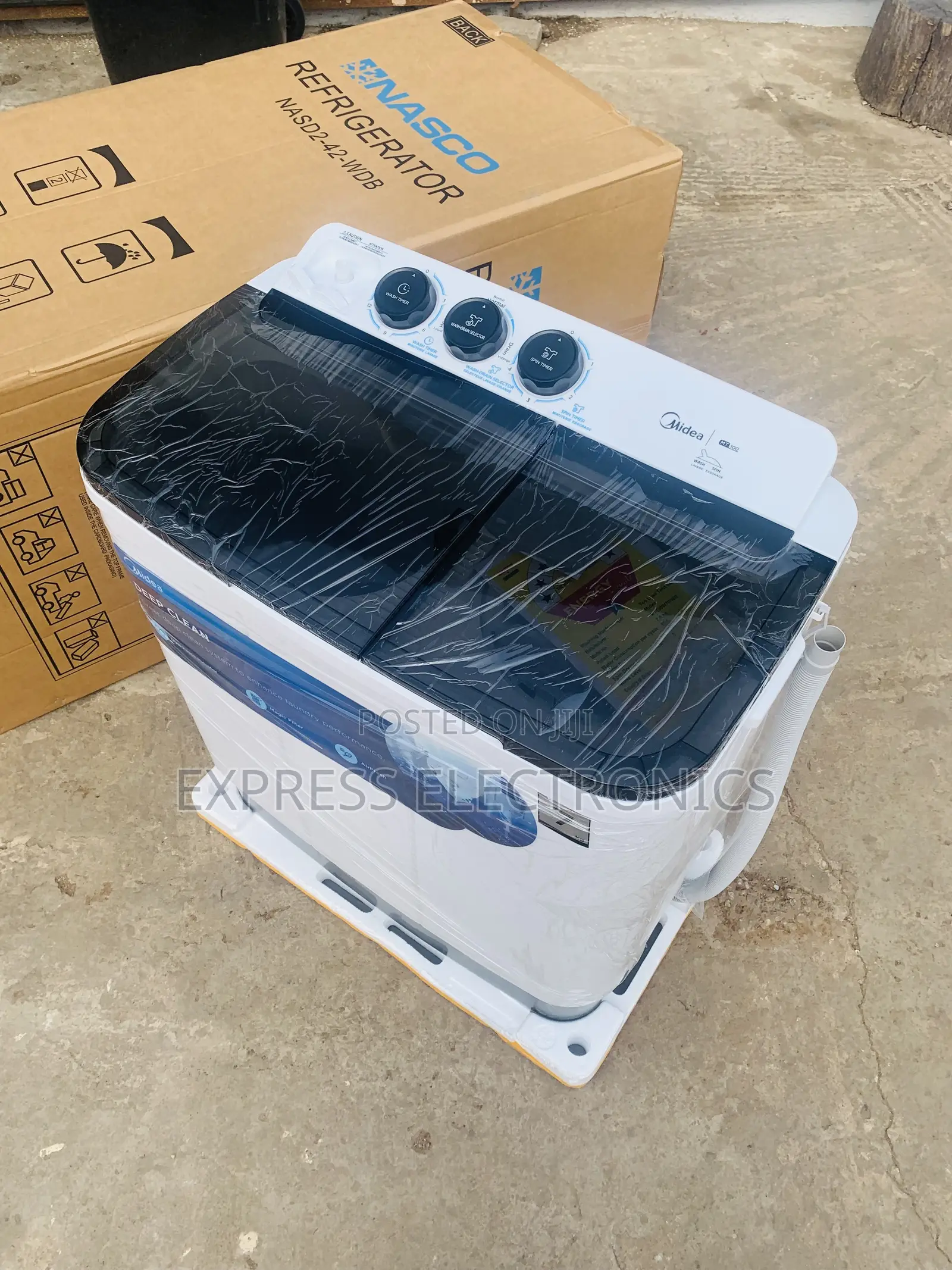 Semi Automatic Washing Machine 7kg Topload Twintub Midea White
