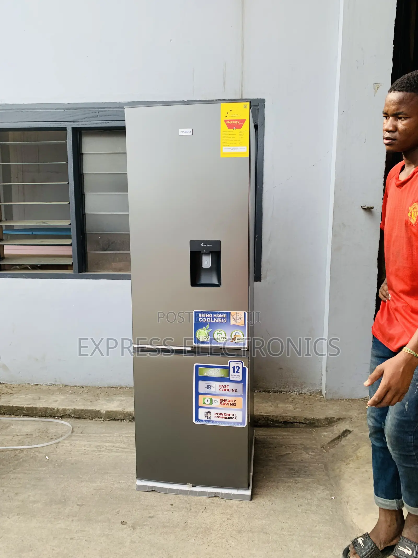 Place Your Order Nasco Double Door Fridge NASD2-36 B
