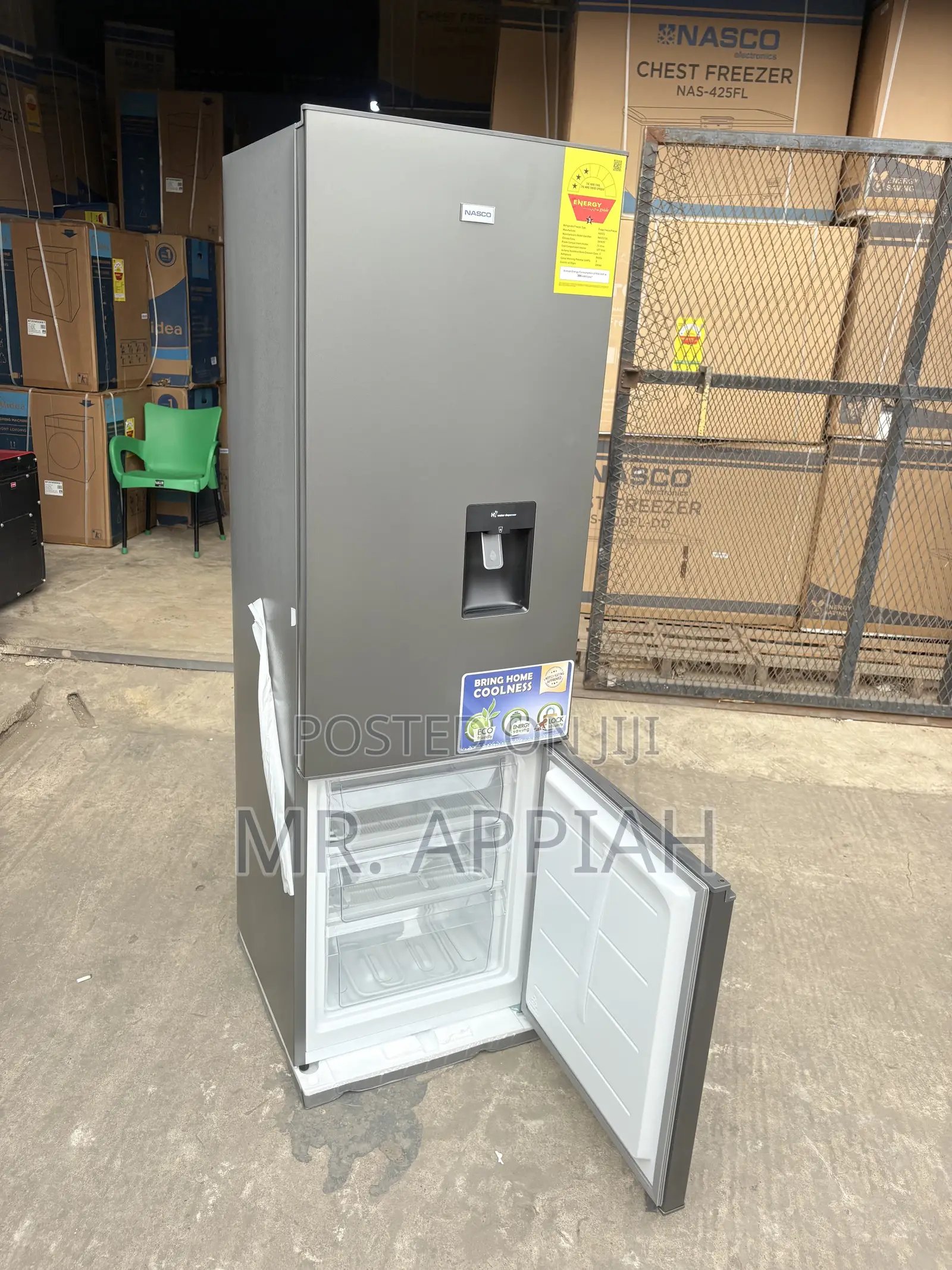 Latest and Affordable Nasco 255L Bottom Mount Freezer Fridge(Nasd2-36)
