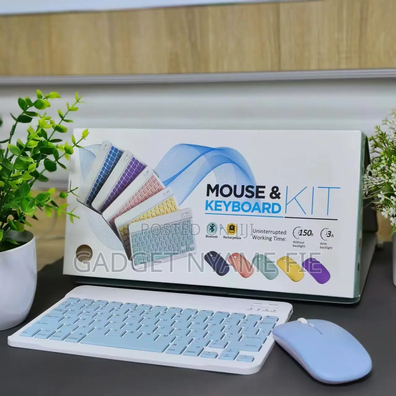 Wireless Rechargeable Keyboard and Mouse (With Backlight)