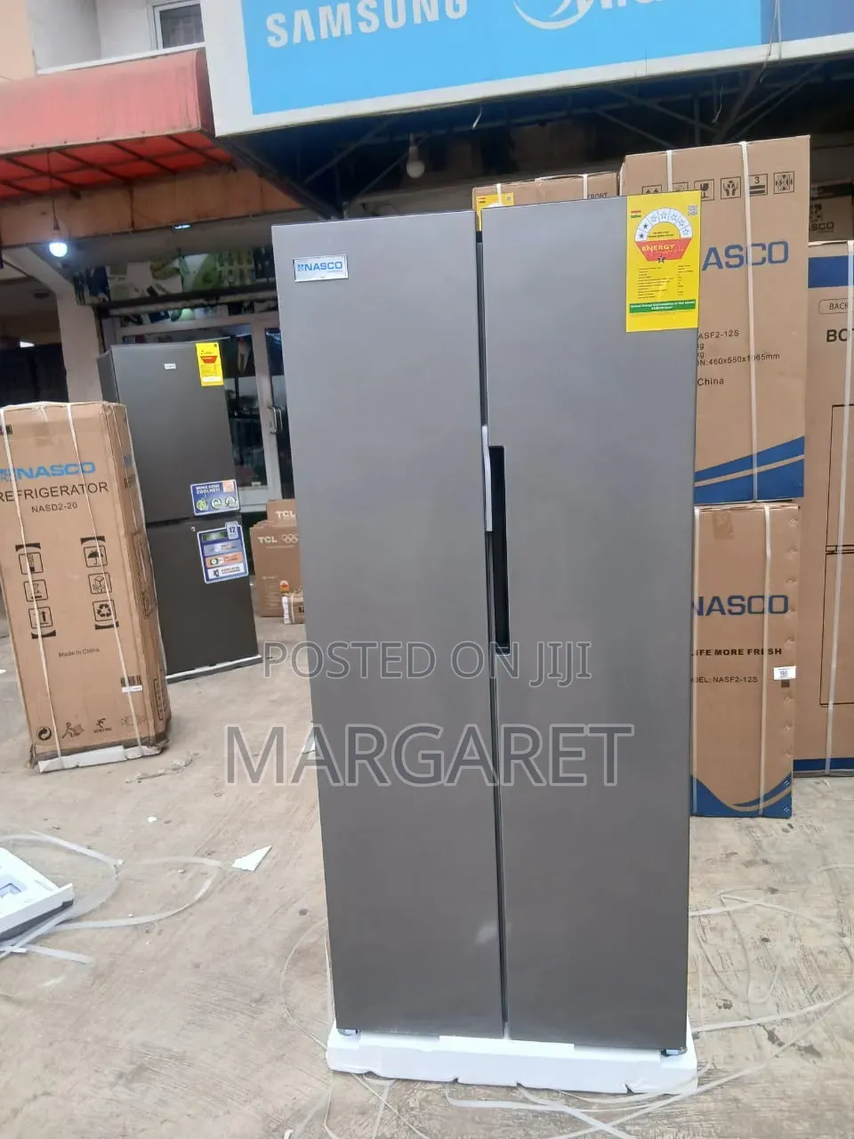 Nasco 400 Litters Side by Side Refrigerator