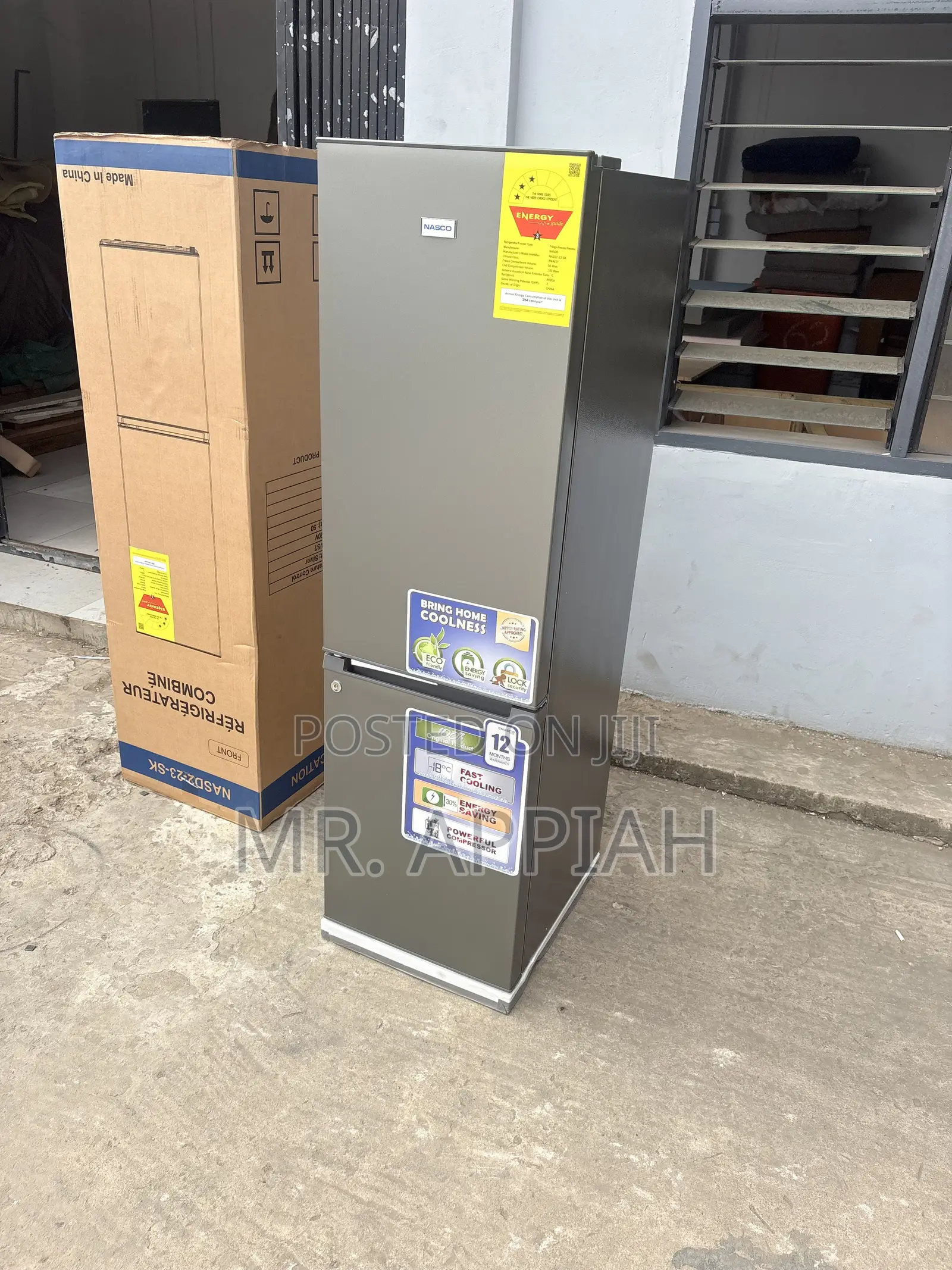 Lovely Design Nasco Bottom Mount Freezer Fridge(Gray)170Liters