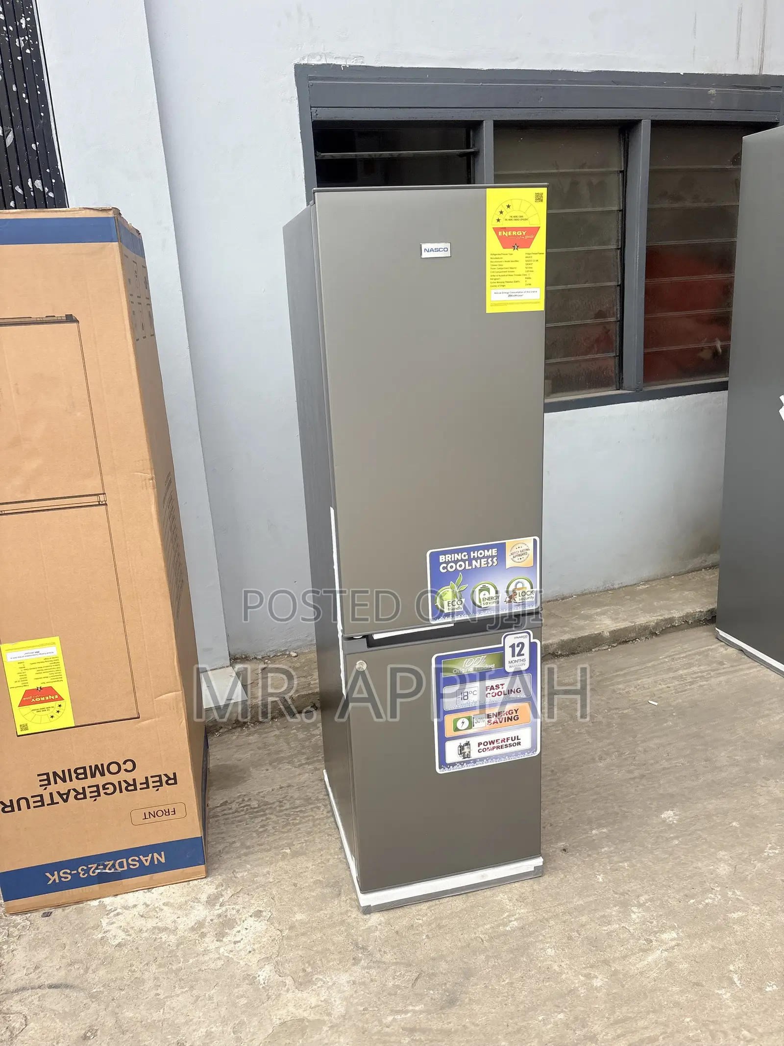 Lovely Design Nasco Bottom Mount Freezer Fridge(Gray)170Liters