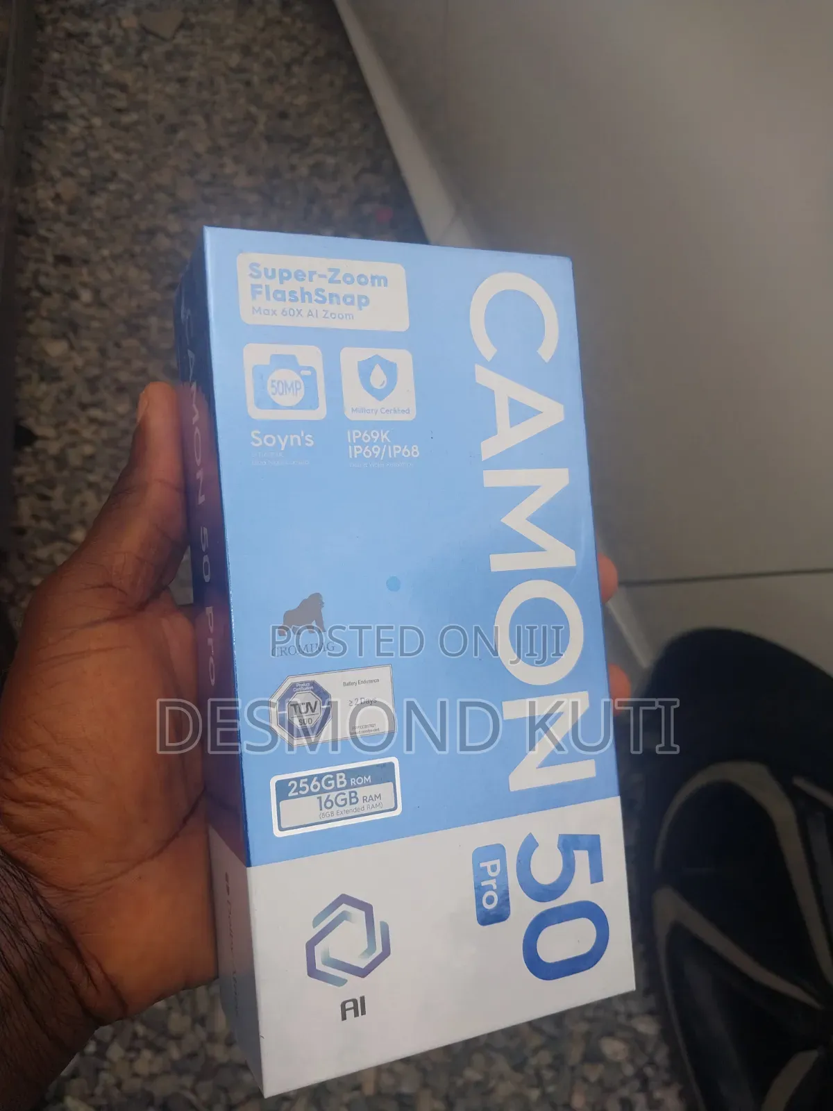 New Tecno Camon 50 Pro 256 GB Silver