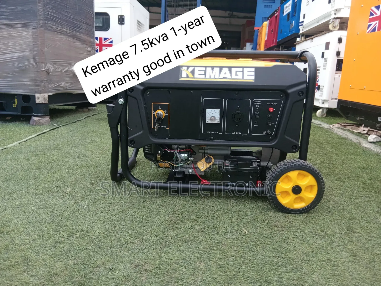 KEMAGE 7.5KVA 8500W Generator Strong, Durable Reliable Petrol Power