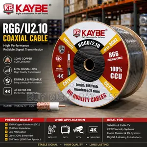 Kaybe Rg6/U2.10 Coaxial Cable (TV Cable )