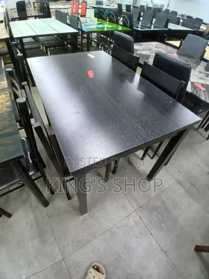 Wooden 4 Chairs Dining Set