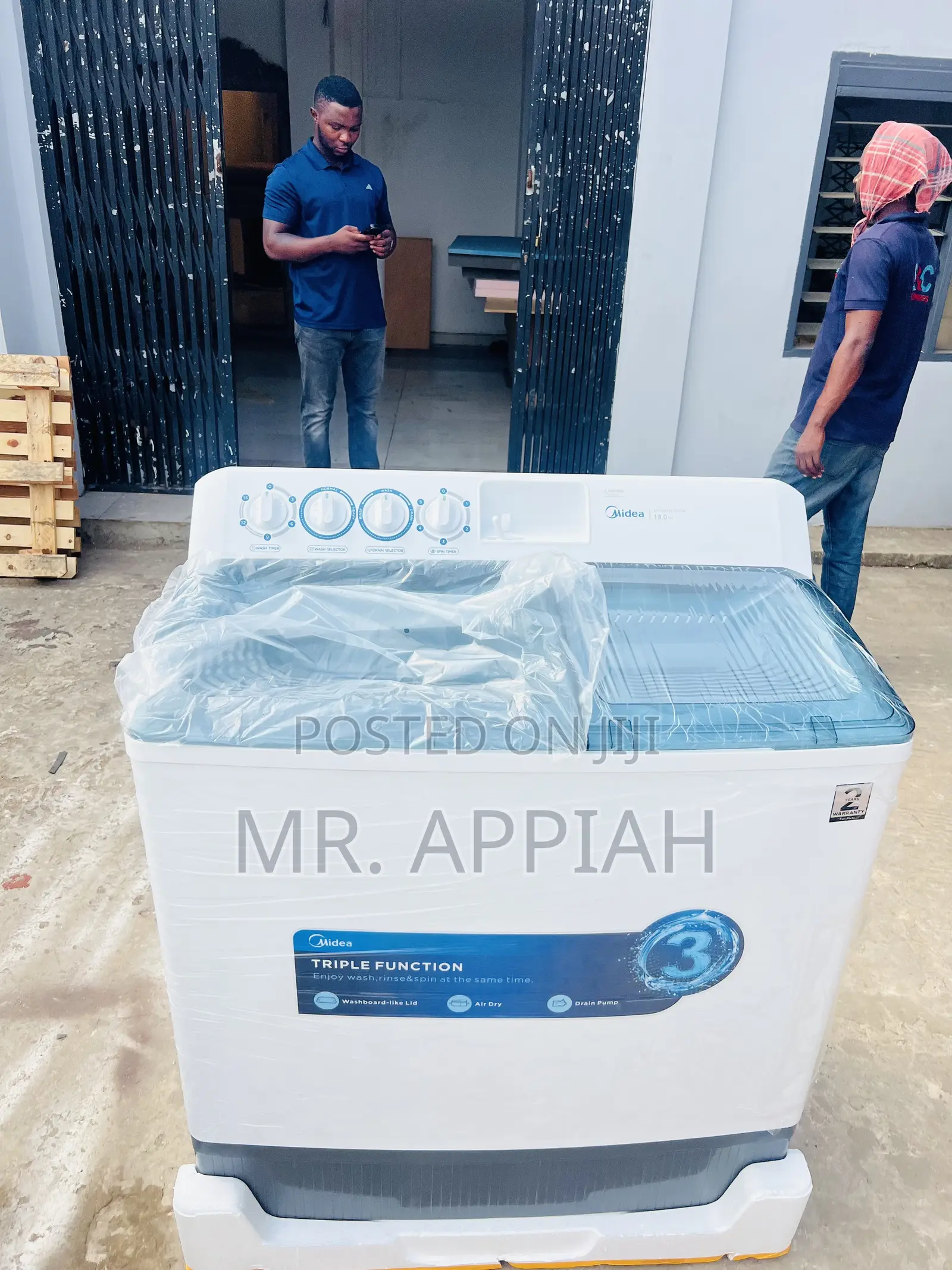 High Efficient Midea 18kg Twin Tub Washing Machine(Semi-Auto)