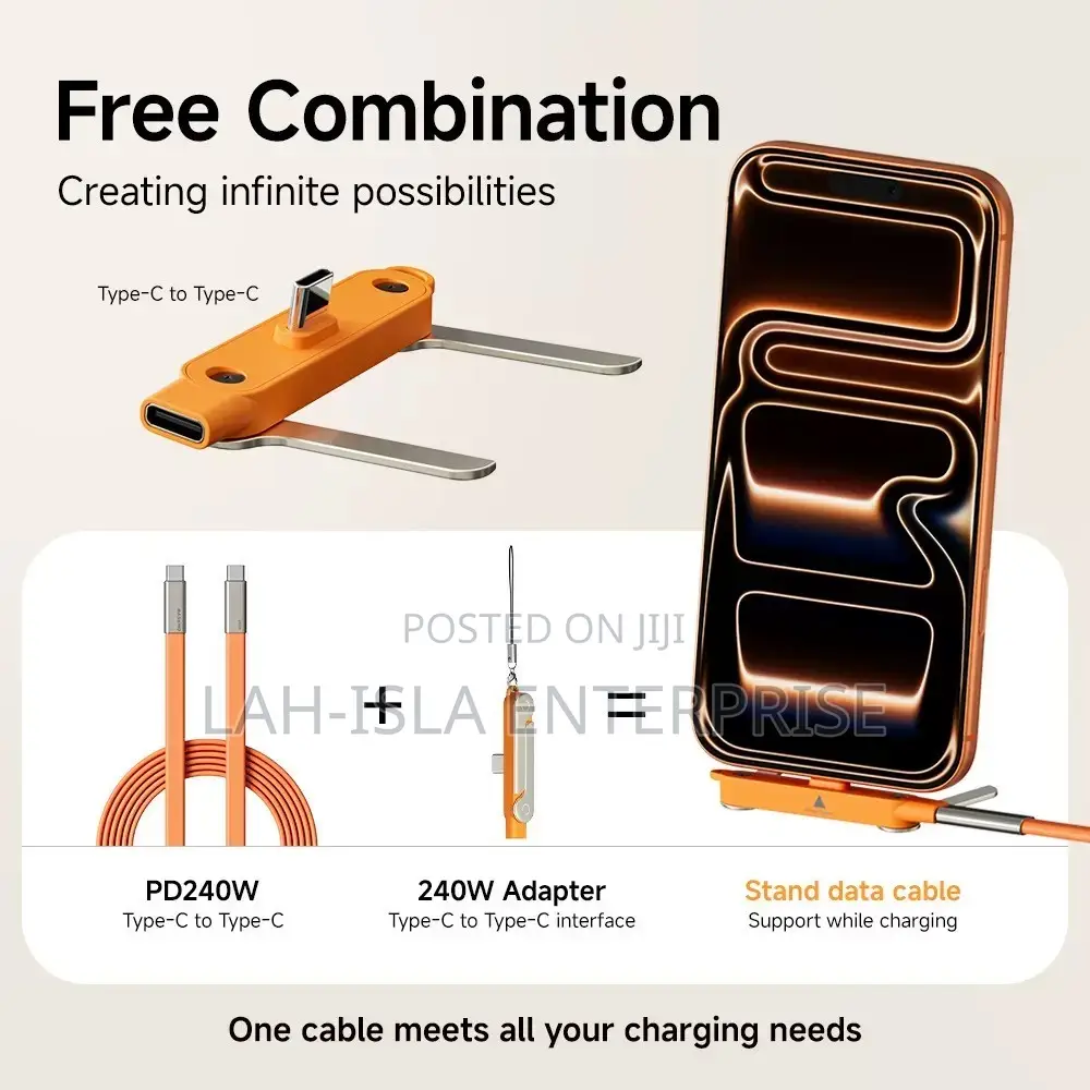 BASEMO 240W Type-C to Type-C Fast Charging Cable – 1.5M