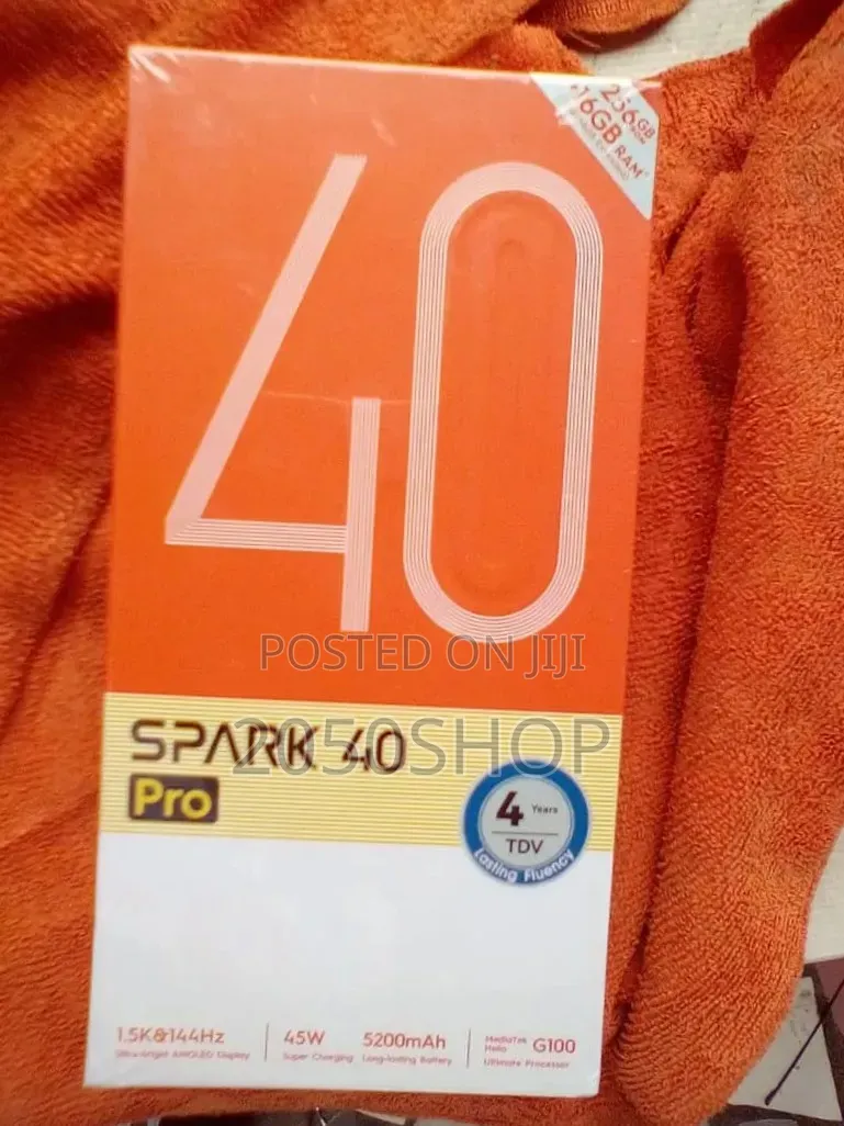 New Tecno Spark 40 Pro 256 GB Blue