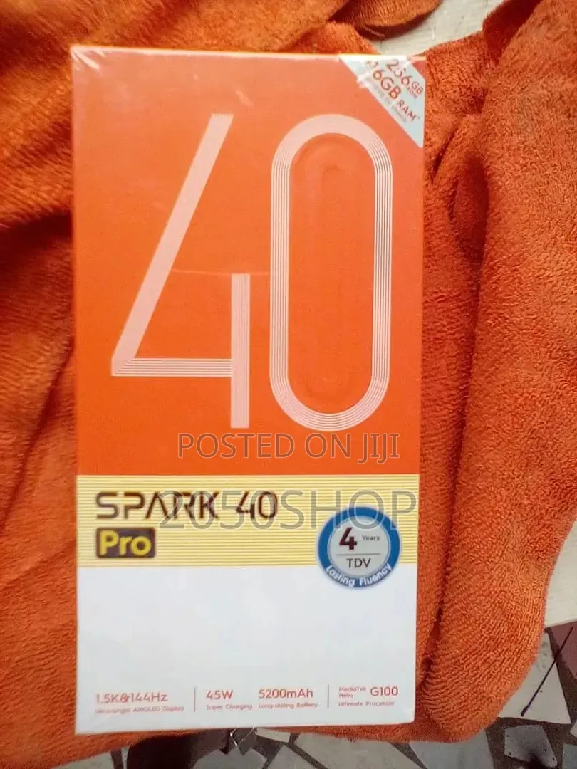 New Tecno Spark 40 Pro 256 GB Blue