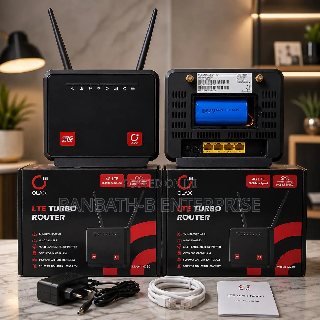 OLAX Mc60 LTE Turbo Router – 4G 300Mbps | Global SIM Support