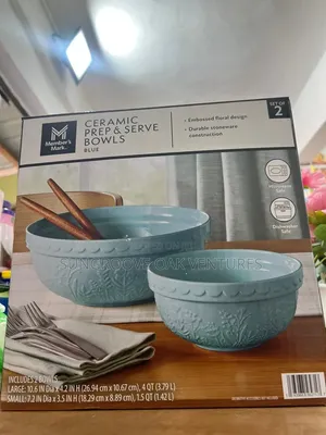 Members Mark Ceramic Prep Serve Bowls 2pcs