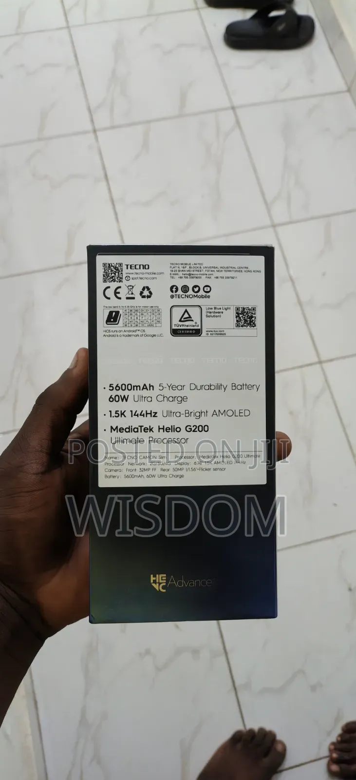 New Tecno Camon Slim 256 GB Blue