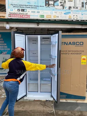Nasco 400 Litre Side by Side Refrigerator Inbuilt Digital Display