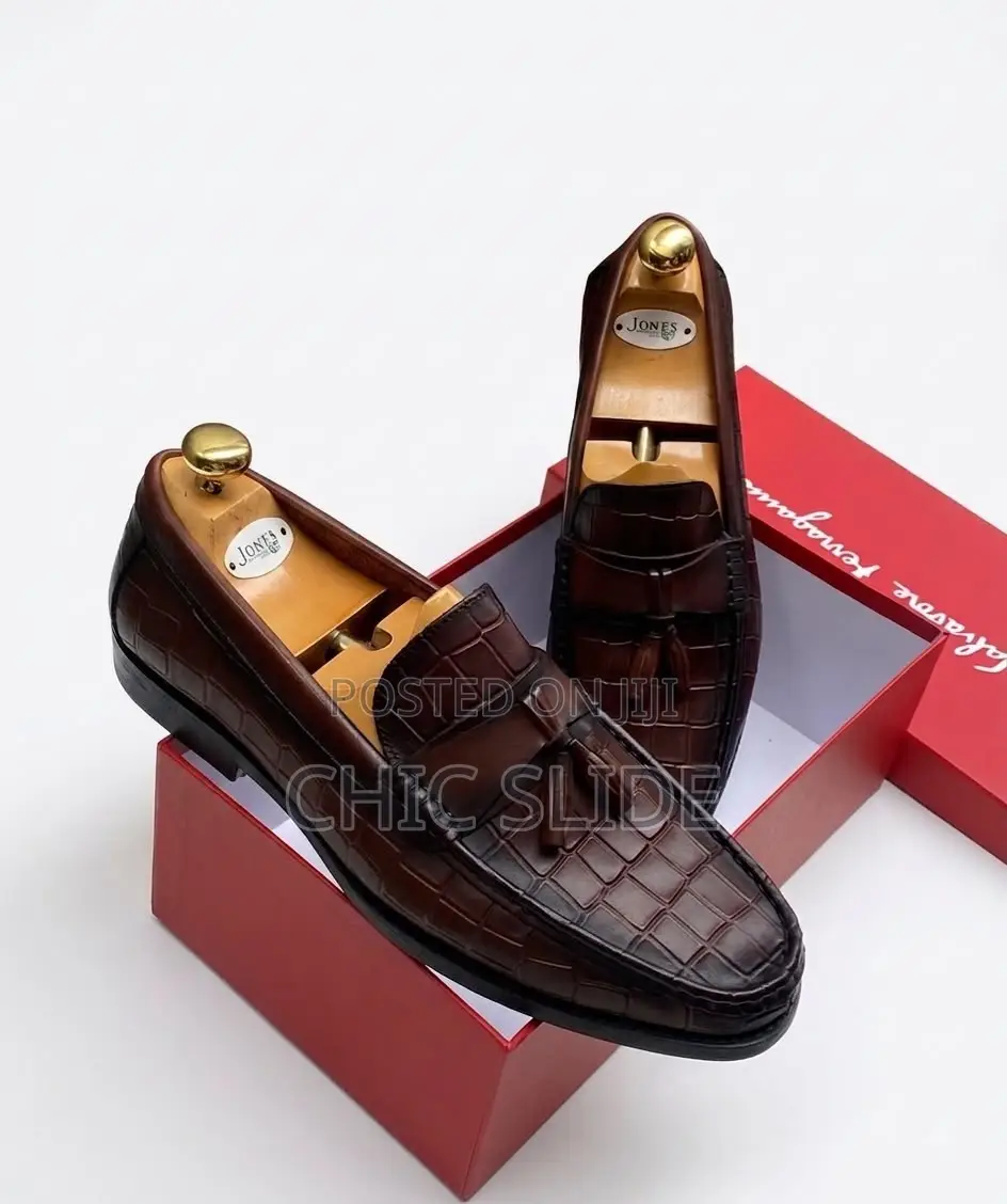 Men’s Croc Tassel Loafers