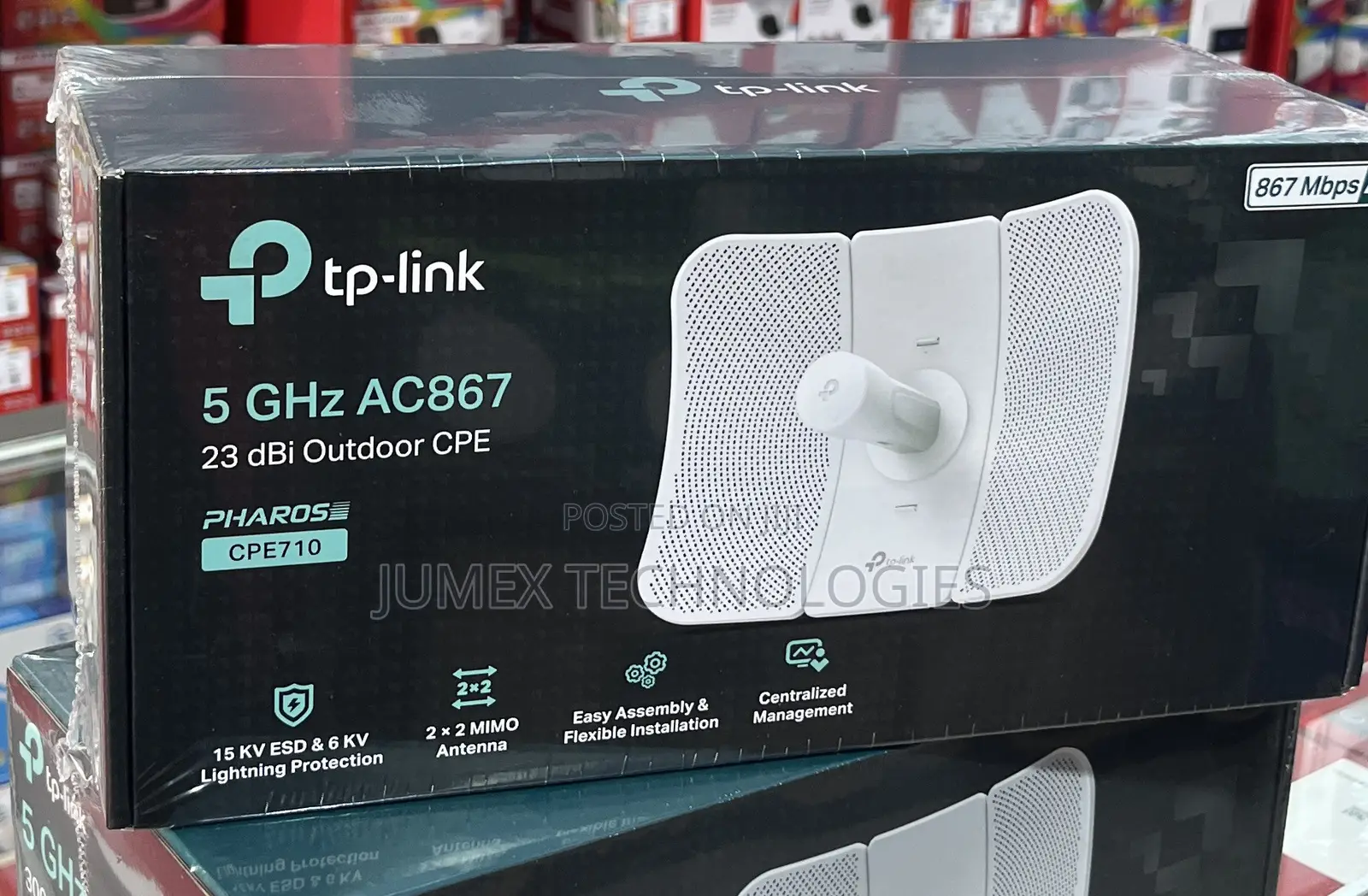 TP-Link CPE710 ACCESS POINT 5 GHz AC867 23 dBi Outdoor CPE PHAROSE