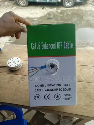 Communication Cat 6 Enhanced UTP Cable (305M) - 24awg/4p