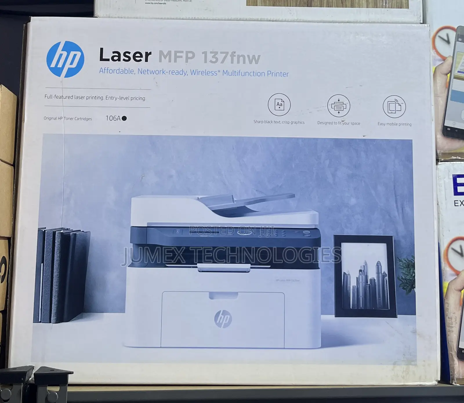 HP Laser Mfp137fnw All in One Printer Wireless Multifunction Printer