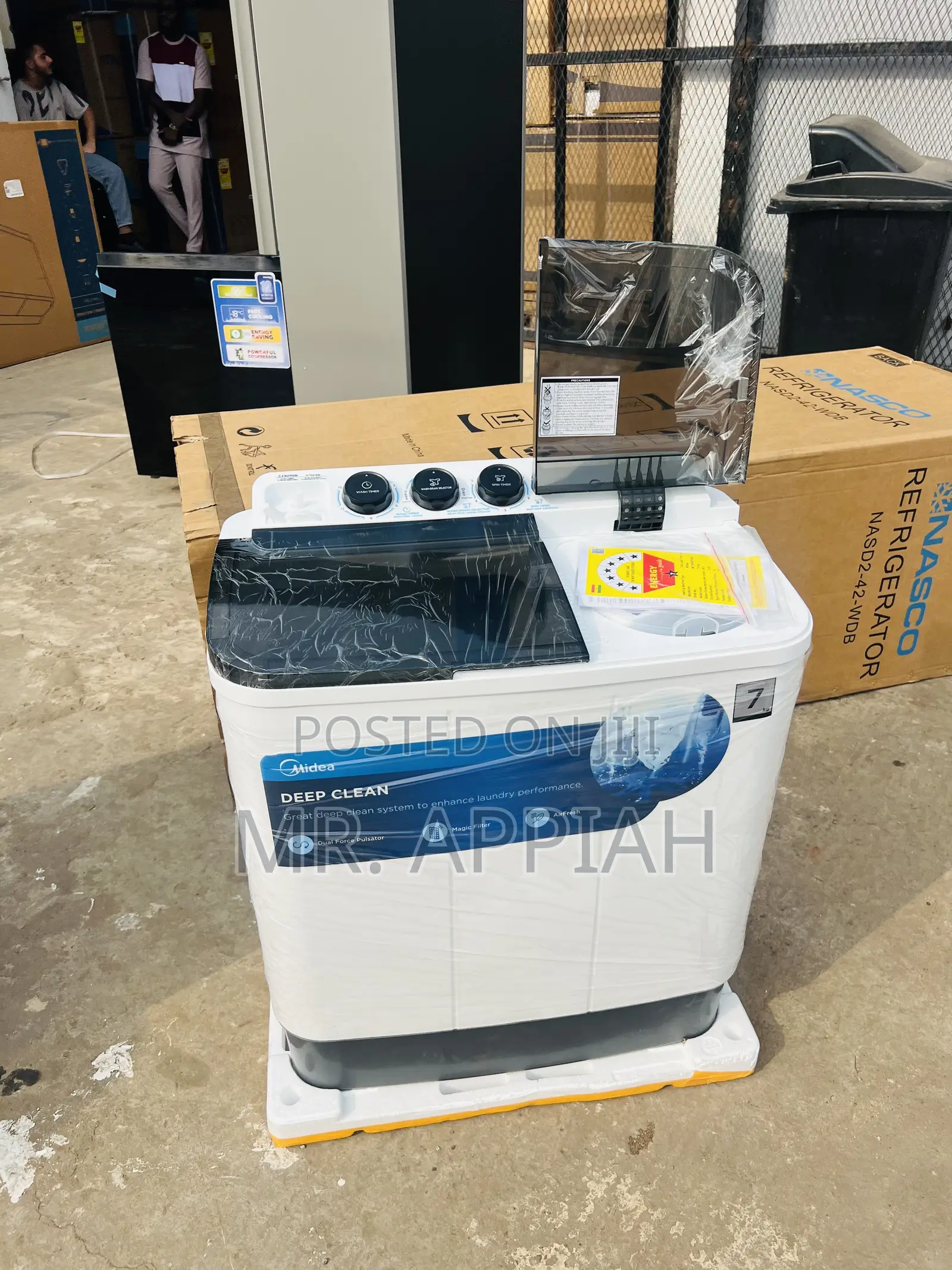 Durable Midea 7kg Top Load Washing Machine 