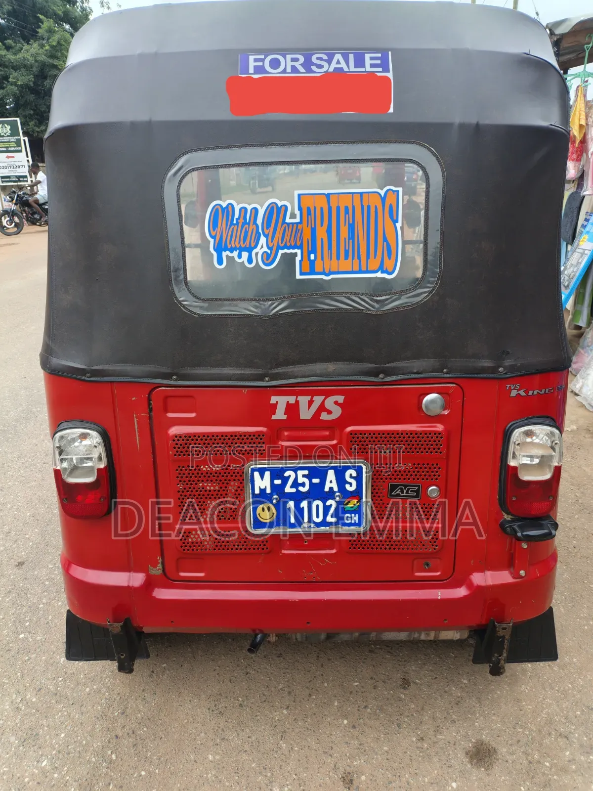 TVS King Deluxe Plus iTouch Start 2025 Red