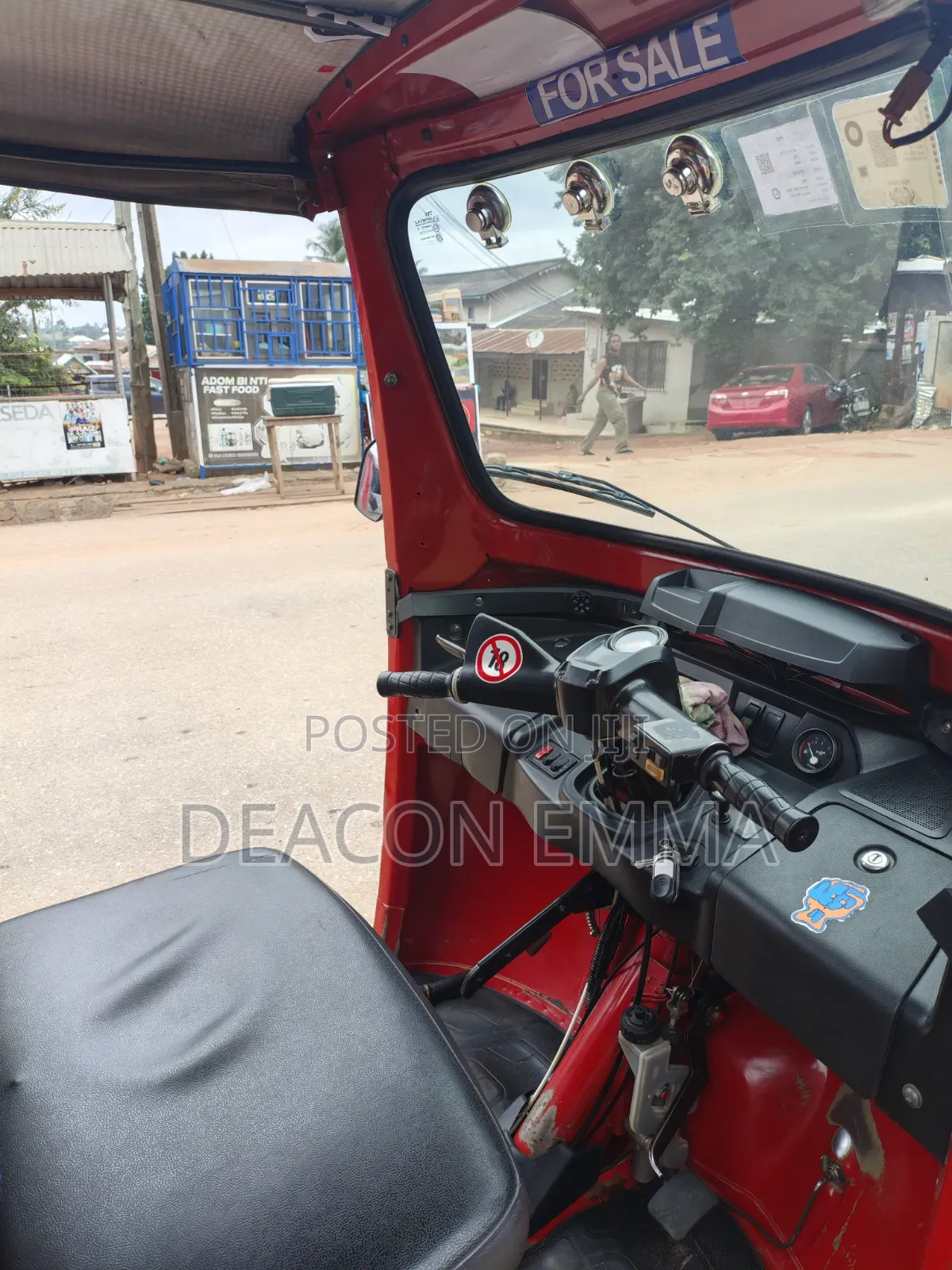 TVS King Deluxe Plus iTouch Start 2025 Red