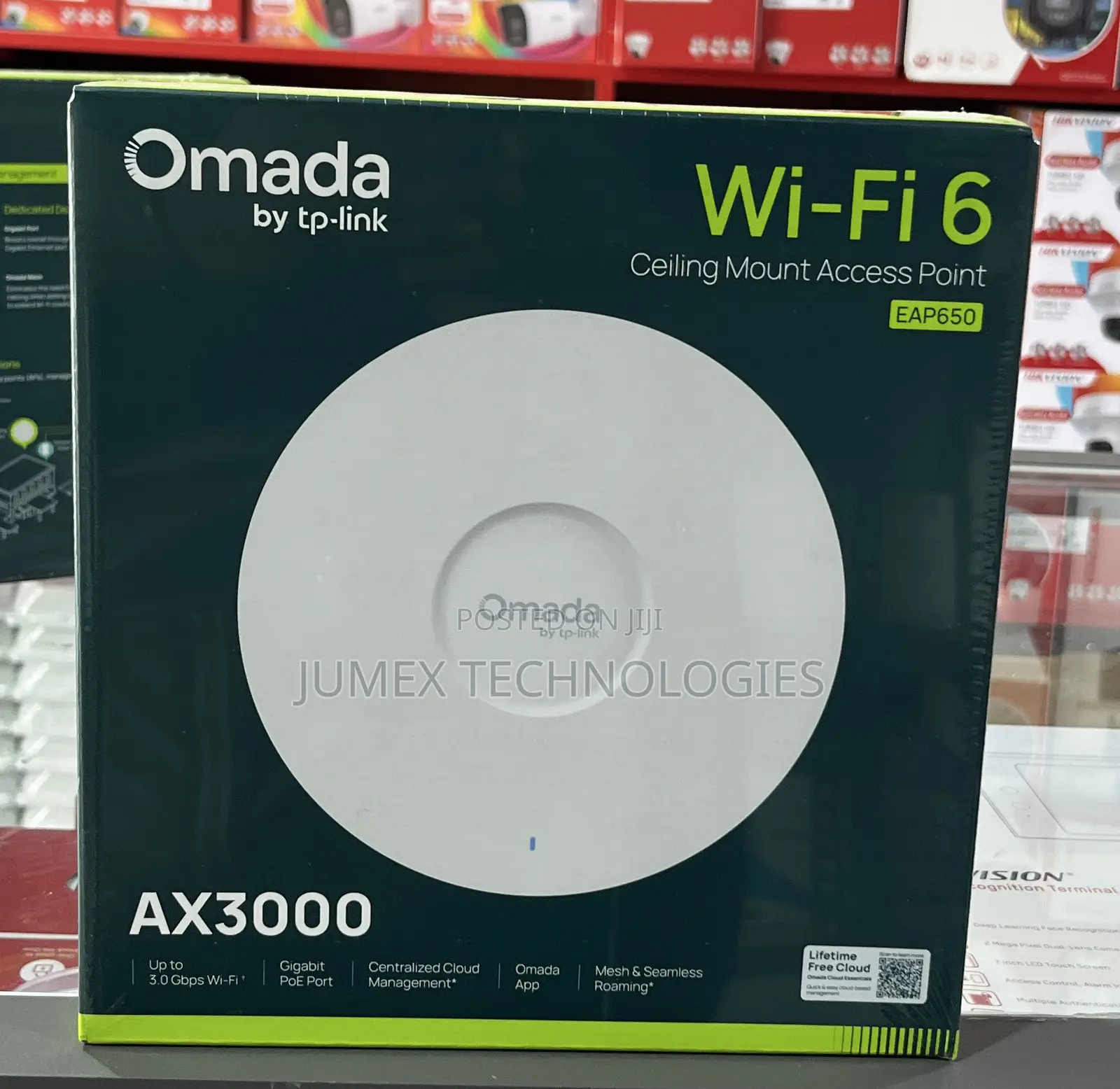 TP-Link Eap650 Ceiling Mount Access Point Wifi6 Omada